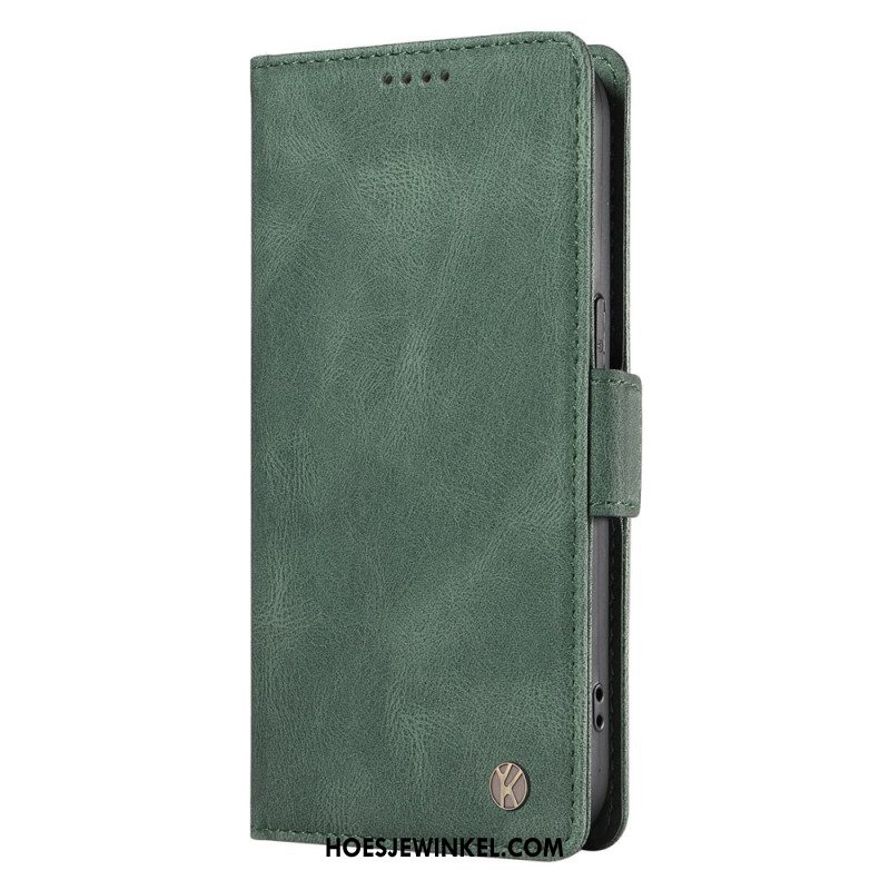 Leren Hoesje Xiaomi 15 Pro Yikatu Suède-effect Bescherming Hoesje