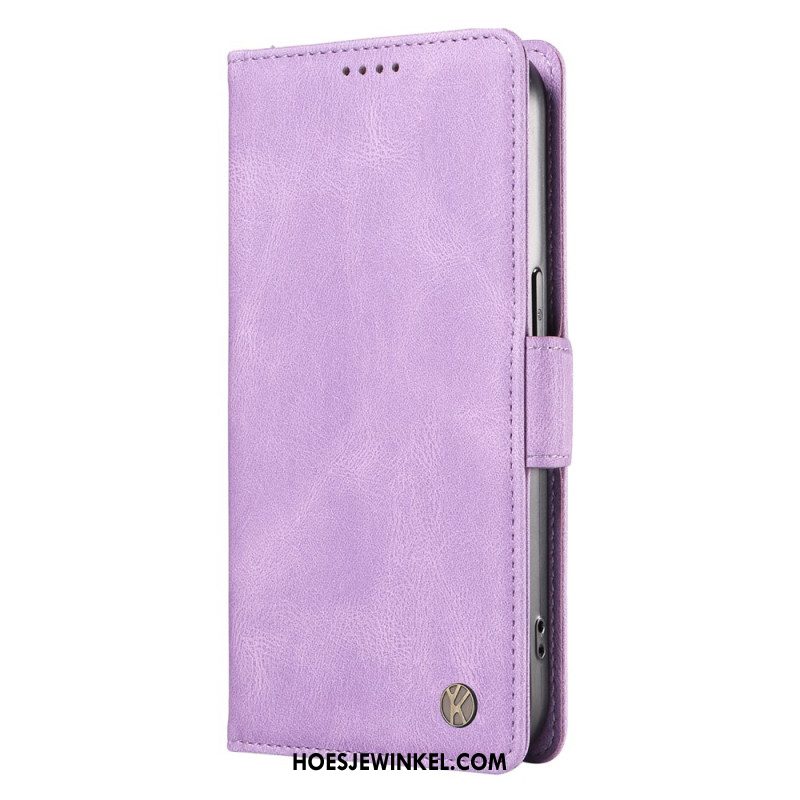 Leren Hoesje Xiaomi 15 Pro Yikatu Suède-effect Bescherming Hoesje