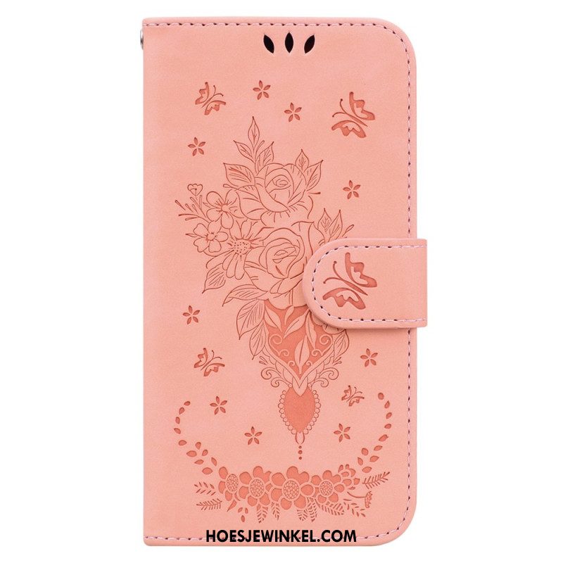 Leren Hoesje Xiaomi 15 Rozen Bescherming Hoesje