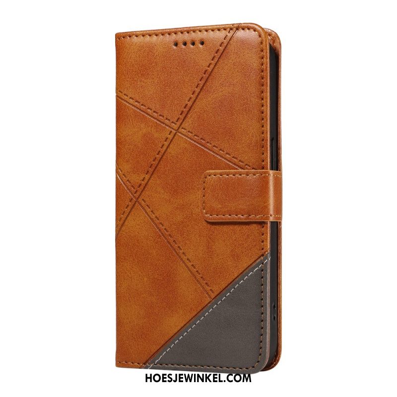 Leren Hoesje Xiaomi 15 Tweekleurige Lijnen En Strepen