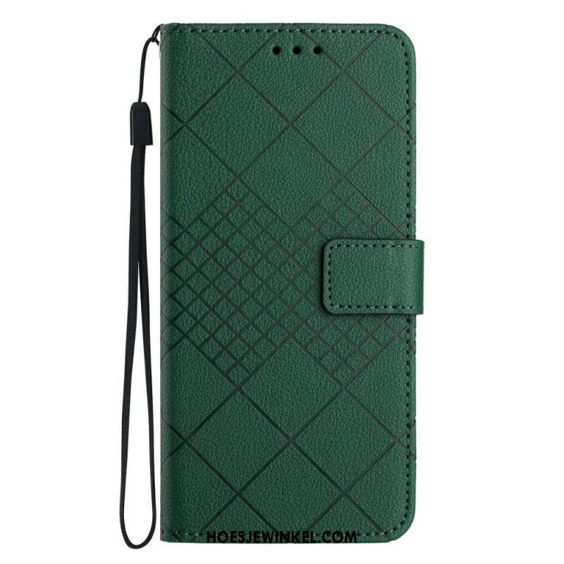 Leren Hoesje Xiaomi 15 Ultra Diamantpatroon