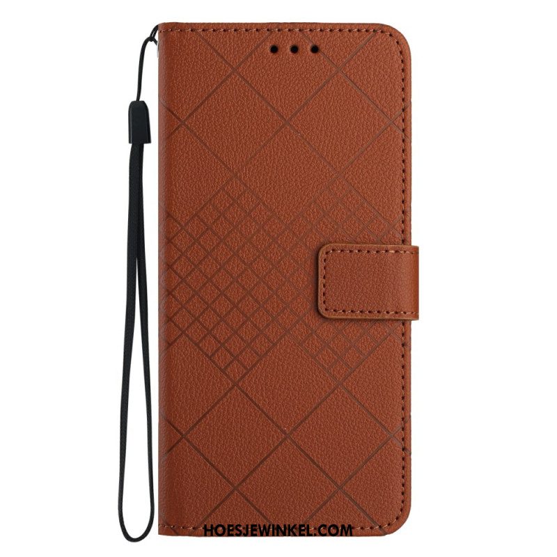 Leren Hoesje Xiaomi 15 Ultra Diamantpatroon