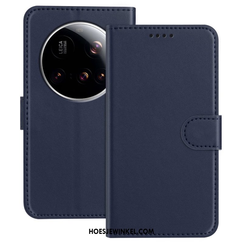 Leren Hoesje Xiaomi 15 Ultra Monochroom Bescherming Hoesje
