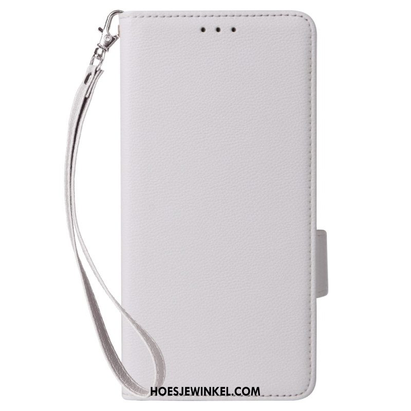 Leren Hoesje Xiaomi 15t Kunstleer Met Band Bescherming Hoesje