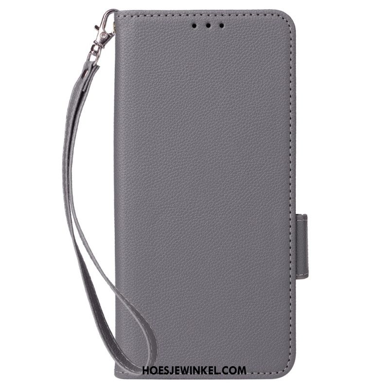 Leren Hoesje Xiaomi 15t Kunstleer Met Band Bescherming Hoesje