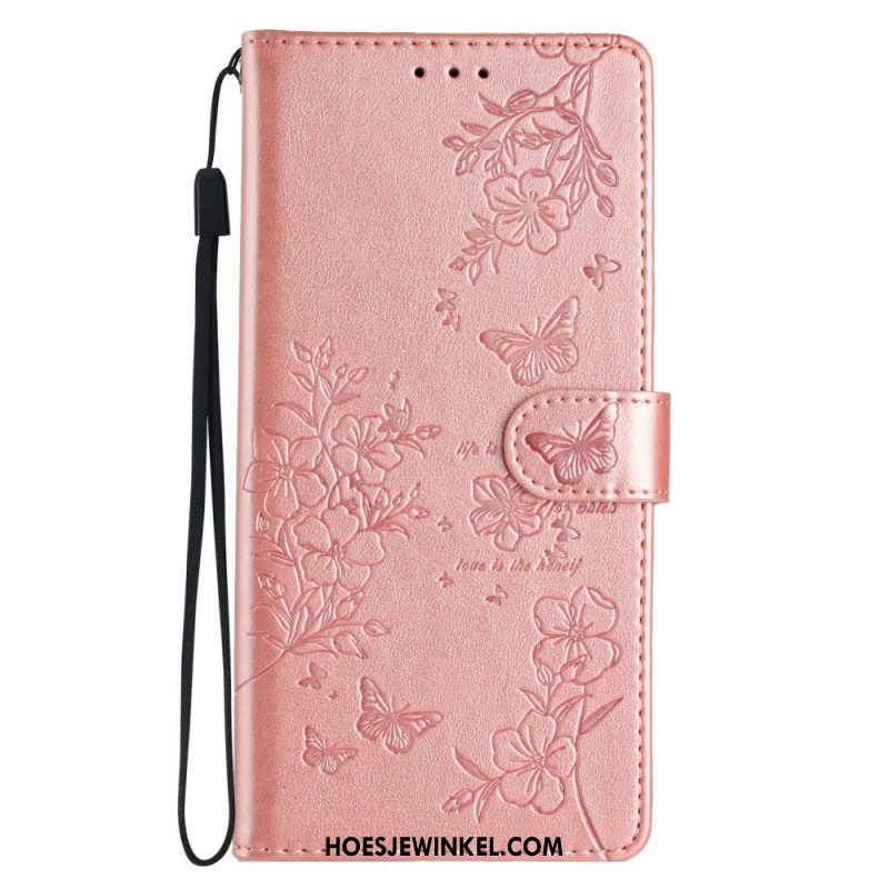 Leren Hoesje Xiaomi 15t Pro Bloemenpatroon Bescherming Hoesje