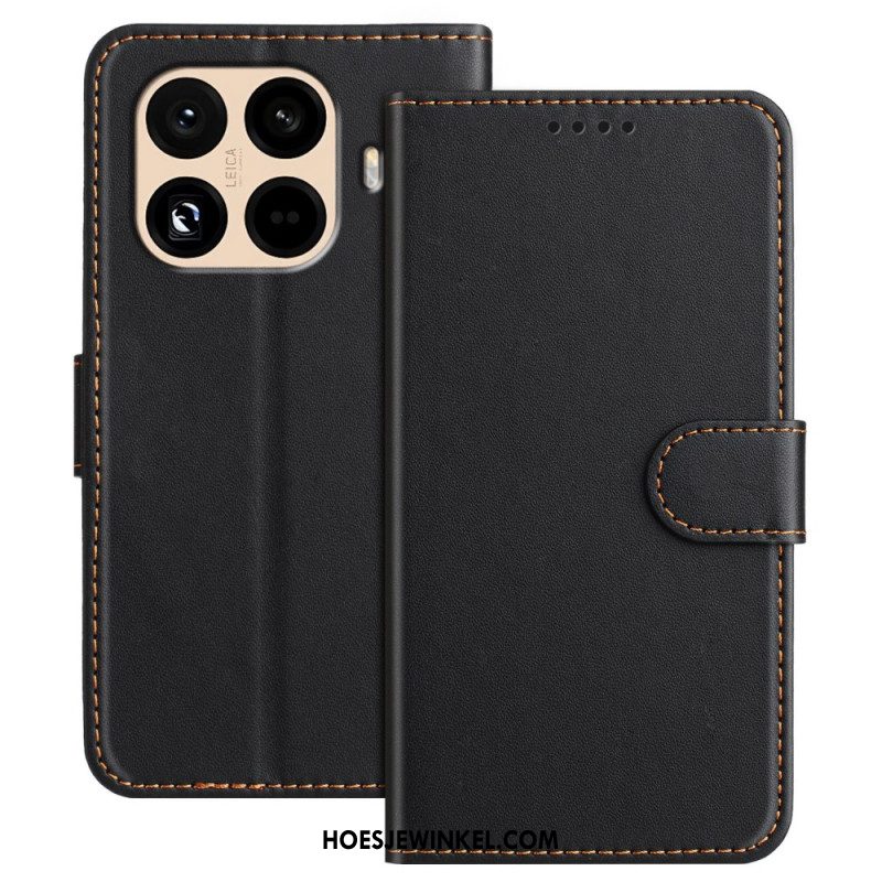 Leren Hoesje Xiaomi 15t Pro Couture Portemonnee