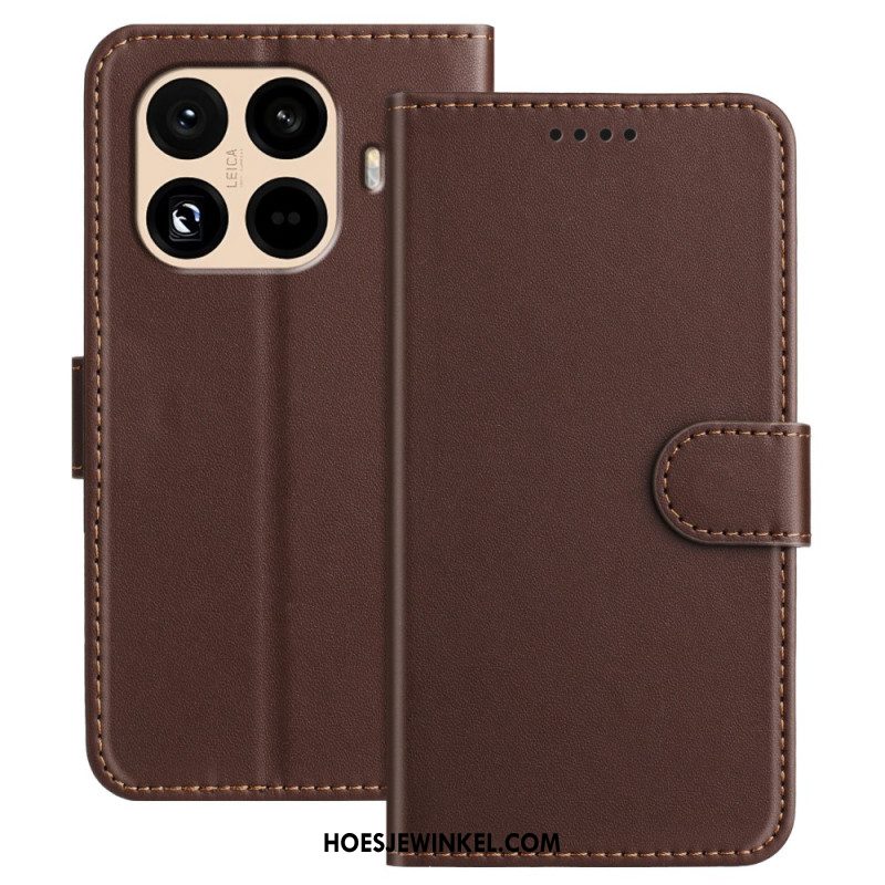 Leren Hoesje Xiaomi 15t Pro Couture Portemonnee