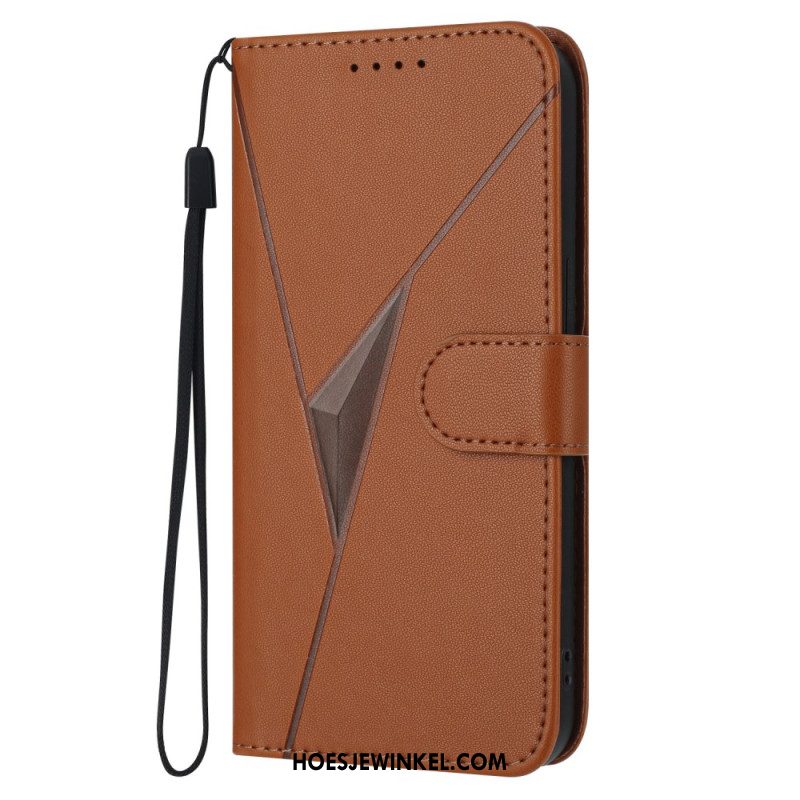 Leren Hoesje Xiaomi 15t Pro Driehoekspatroon