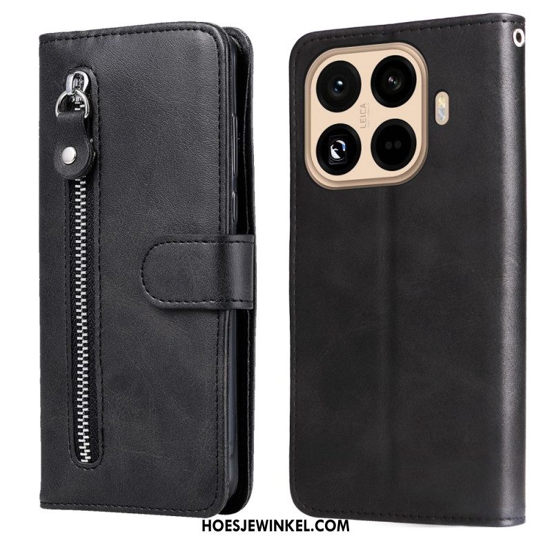Leren Hoesje Xiaomi 15t Pro Etui Met Rits