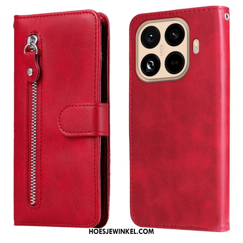 Leren Hoesje Xiaomi 15t Pro Etui Met Rits