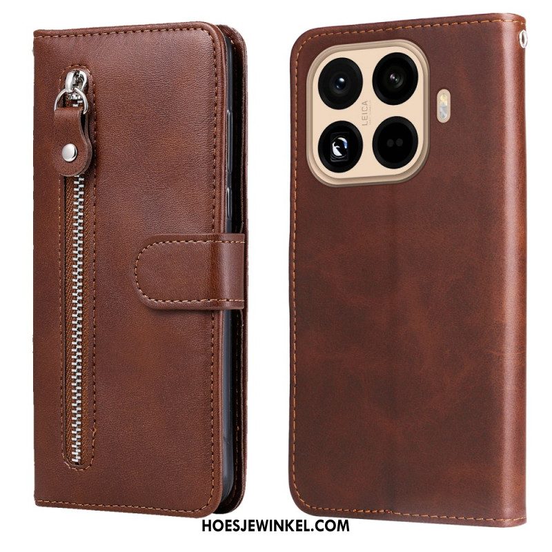 Leren Hoesje Xiaomi 15t Pro Etui Met Rits