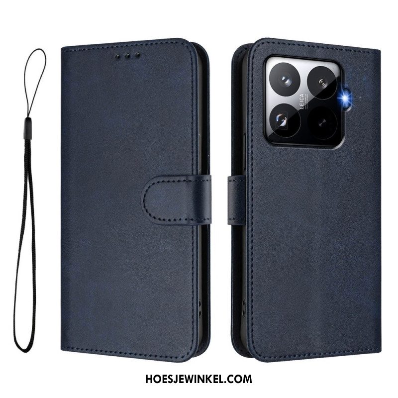 Leren Hoesje Xiaomi 15t Pro Rfid-bescherming Met Leerlook Bescherming Hoesje