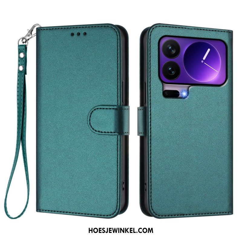 Leren Hoesje Xiaomi 17 Pro Effen Leerlook