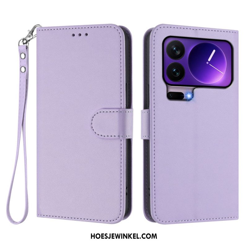 Leren Hoesje Xiaomi 17 Pro Effen Leerlook