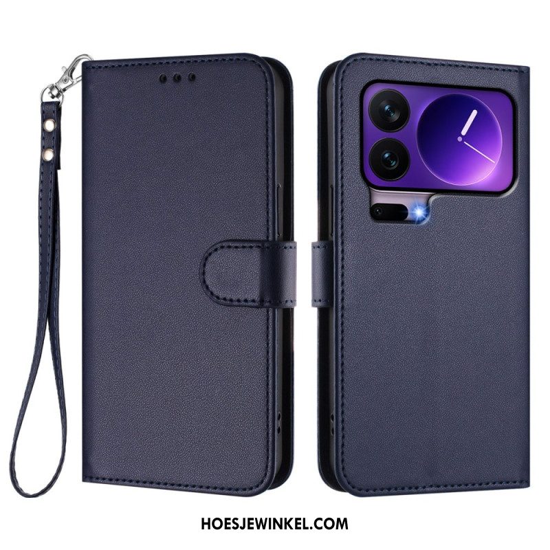 Leren Hoesje Xiaomi 17 Pro Effen Leerlook