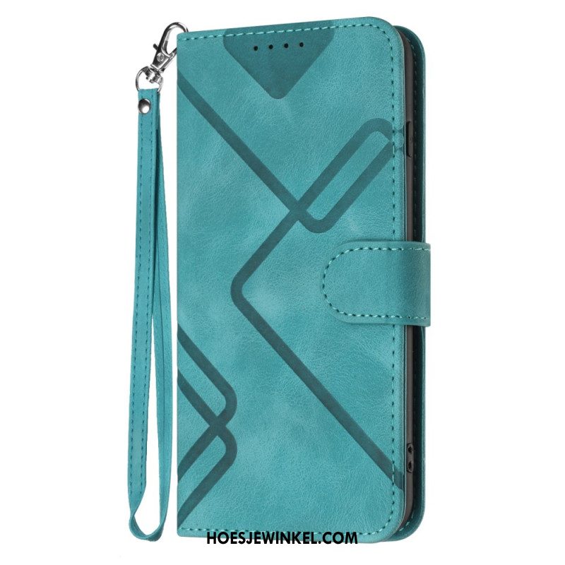 Leren Hoesje Xiaomi 17 Pro Geometrische Patronen Bescherming Hoesje