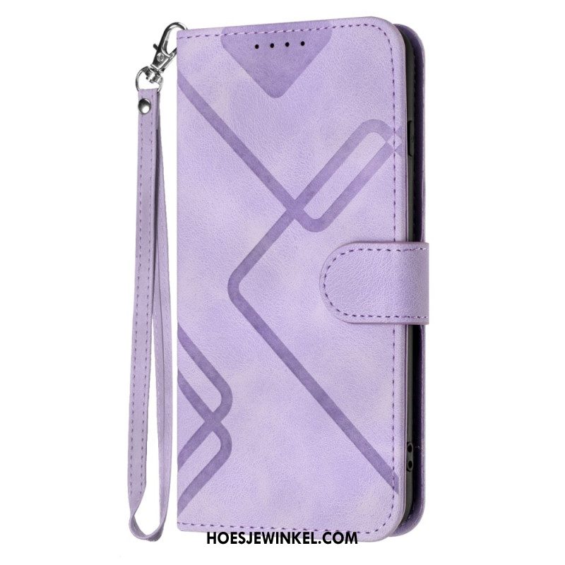 Leren Hoesje Xiaomi 17 Pro Geometrische Patronen Bescherming Hoesje