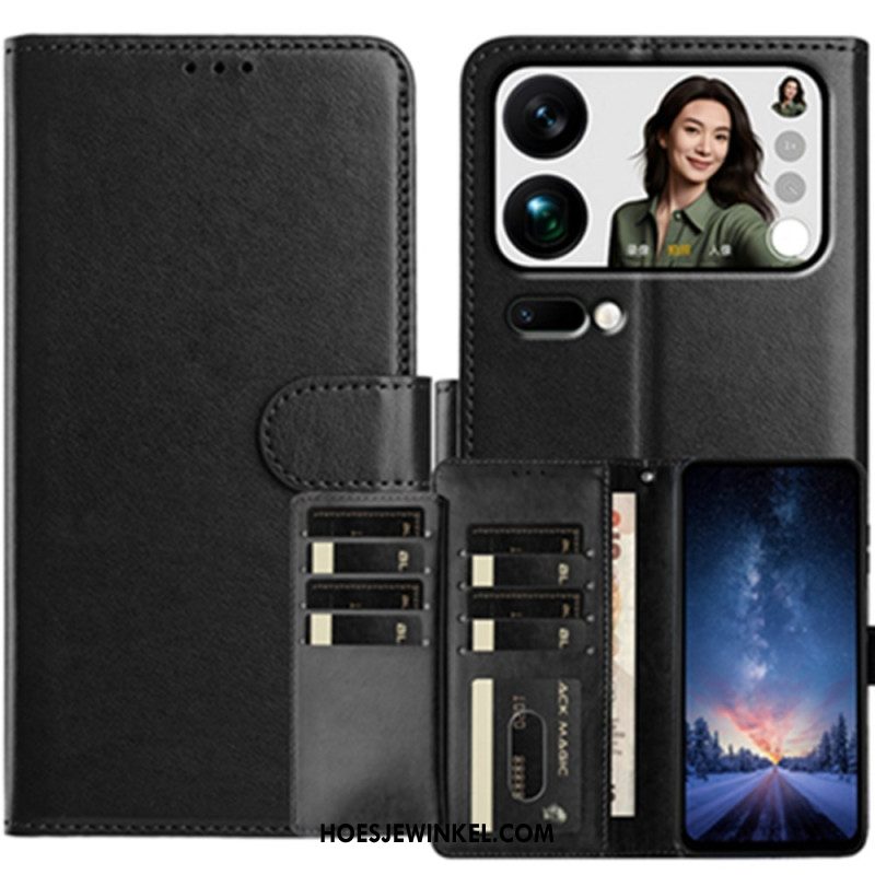 Leren Hoesje Xiaomi 17 Pro Max 8 Kaarthouders Bescherming Hoesje