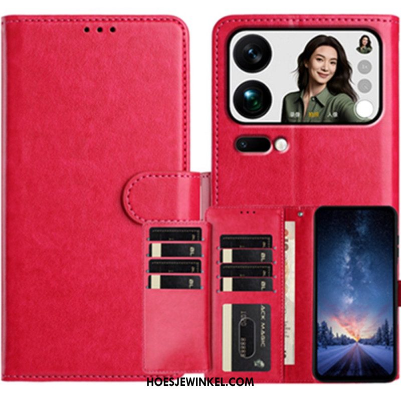 Leren Hoesje Xiaomi 17 Pro Max 8 Kaarthouders Bescherming Hoesje