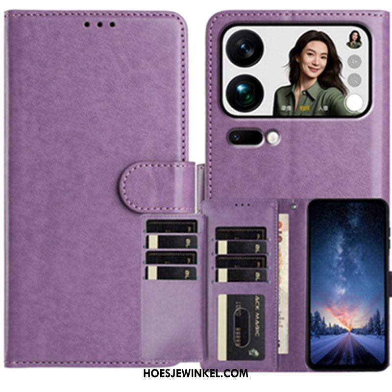 Leren Hoesje Xiaomi 17 Pro Max 8 Kaarthouders Bescherming Hoesje