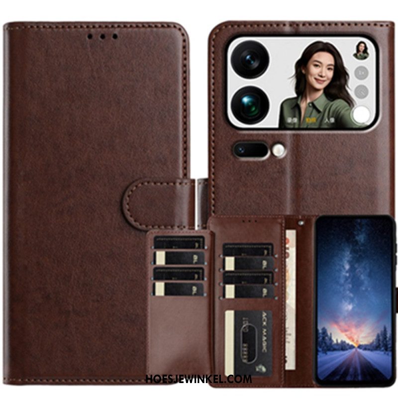 Leren Hoesje Xiaomi 17 Pro Max 8 Kaarthouders Bescherming Hoesje