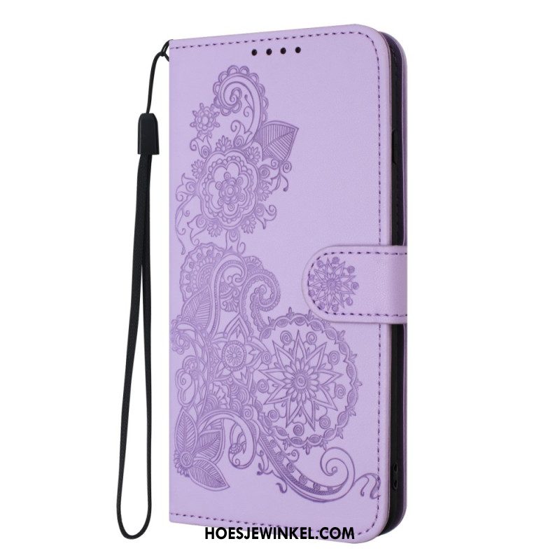 Leren Hoesje Xiaomi 17 Pro Max Kanten Mandala Bescherming Hoesje