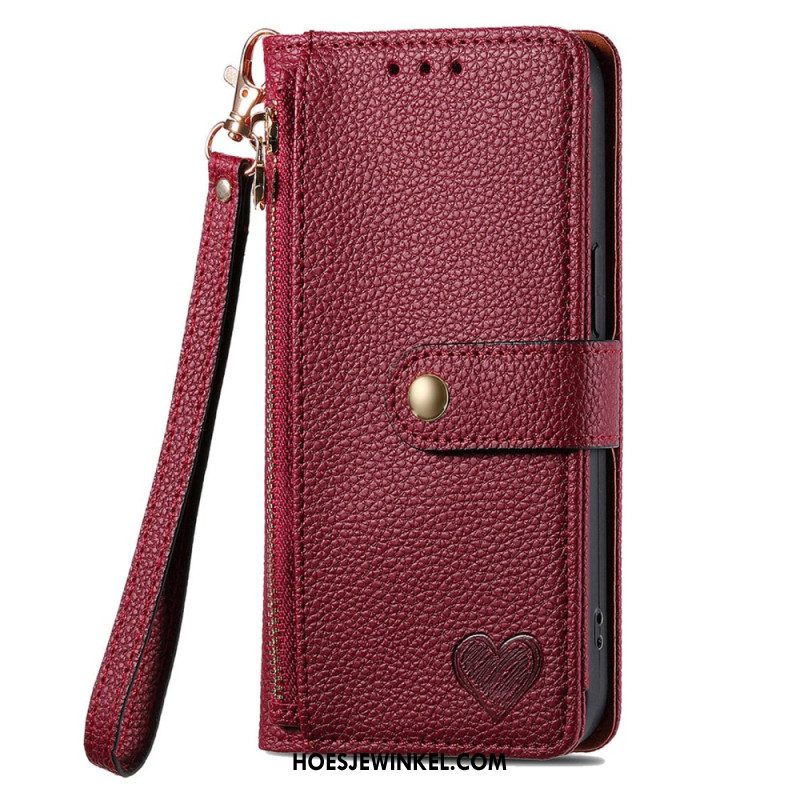 Leren Hoesje Xiaomi 17 Pro Rfid-blokkerend Hartontwerp