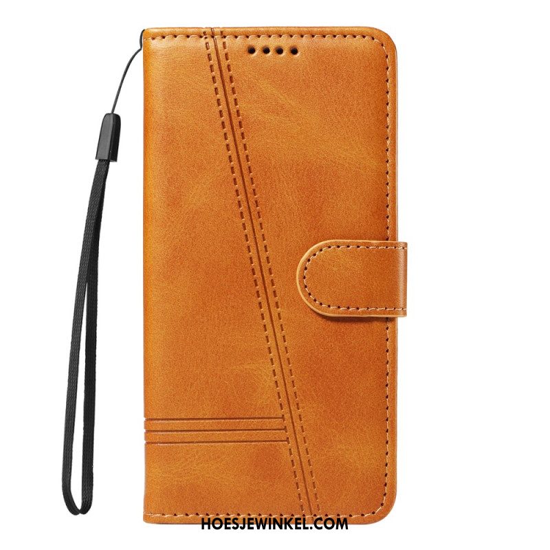 Leren Hoesje Xiaomi 17 Pro T-lijnen Bescherming Hoesje