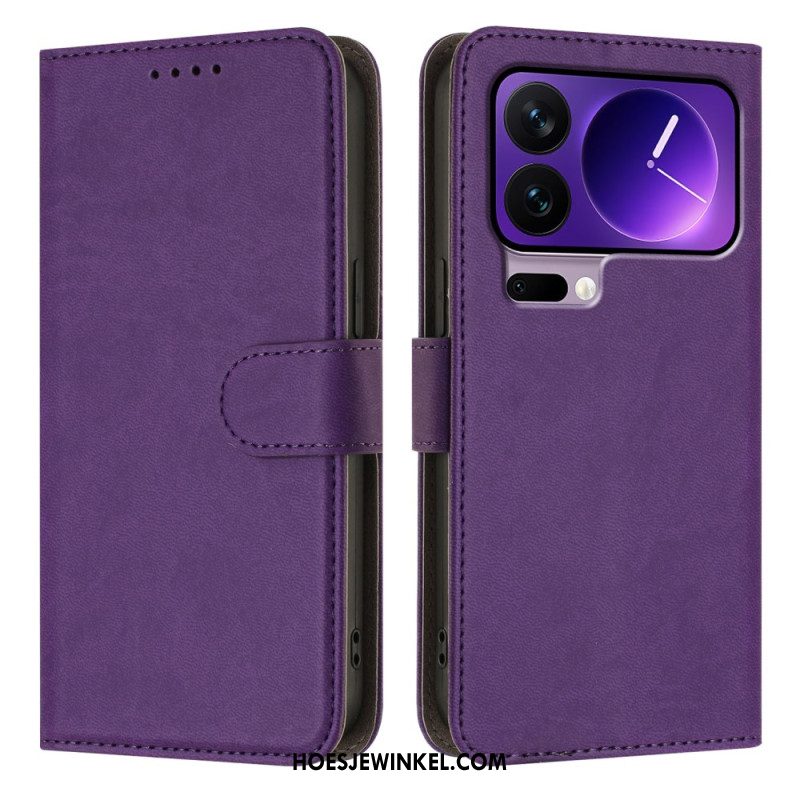 Leren Hoesje Xiaomi 17 Pro Verstelbare Standaard Bescherming Hoesje