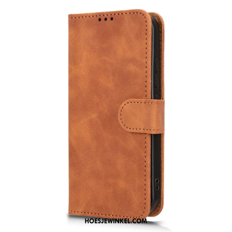 Leren Hoesje Xiaomi 17 Suède-effect Bescherming Hoesje