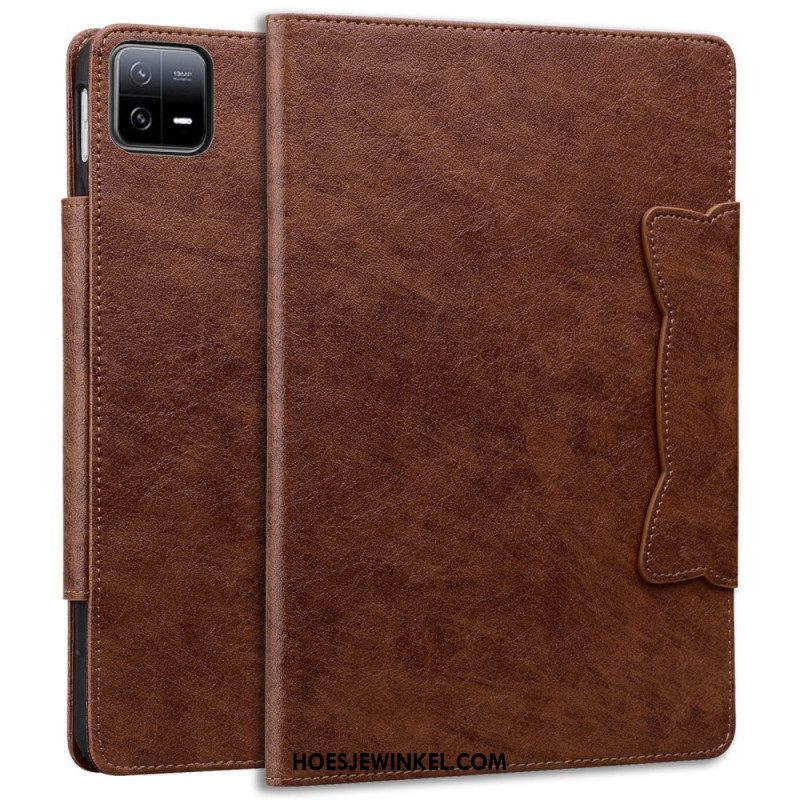 Leren Hoesje Xiaomi Pad 7 / 7 Pro Kattensluiting Bescherming Hoesje