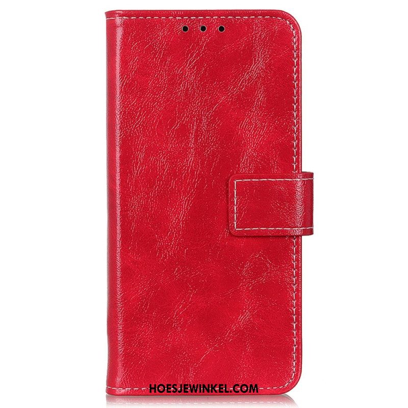 Leren Hoesje Xiaomi Redmi Note 13 Pro 4g Glanzend Kunstleer Bescherming Hoesje