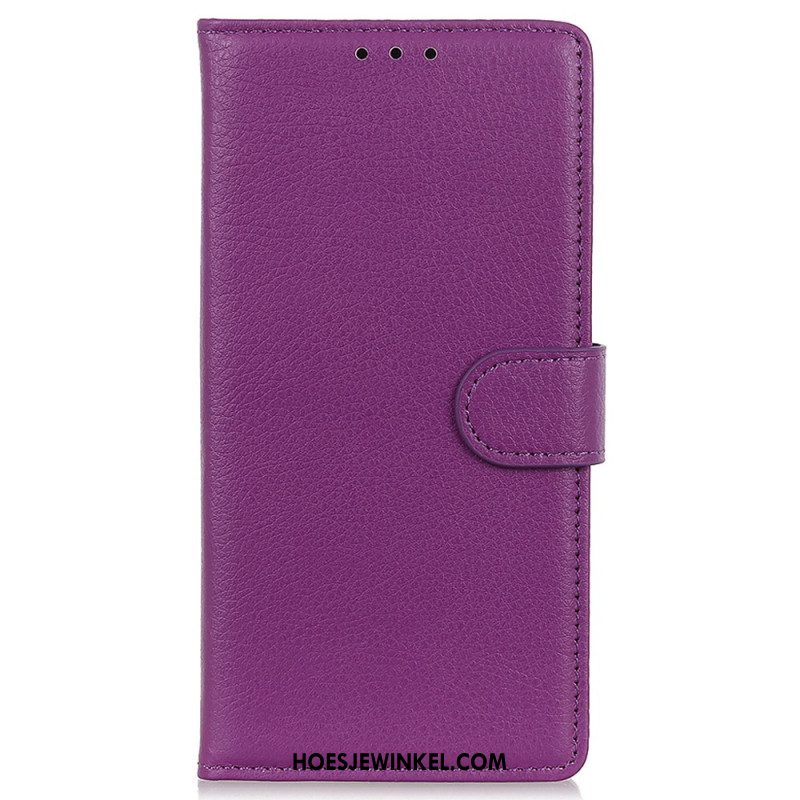 Leren Hoesje Xiaomi Redmi Note 13 Pro 4g Traditioneel Kunstleer Bescherming Hoesje
