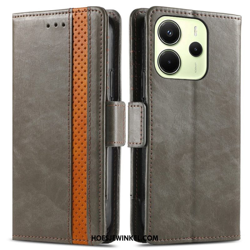 Leren Hoesje Xiaomi Redmi Note 14 4g Caseneo Rfid-blokkering Bescherming Hoesje