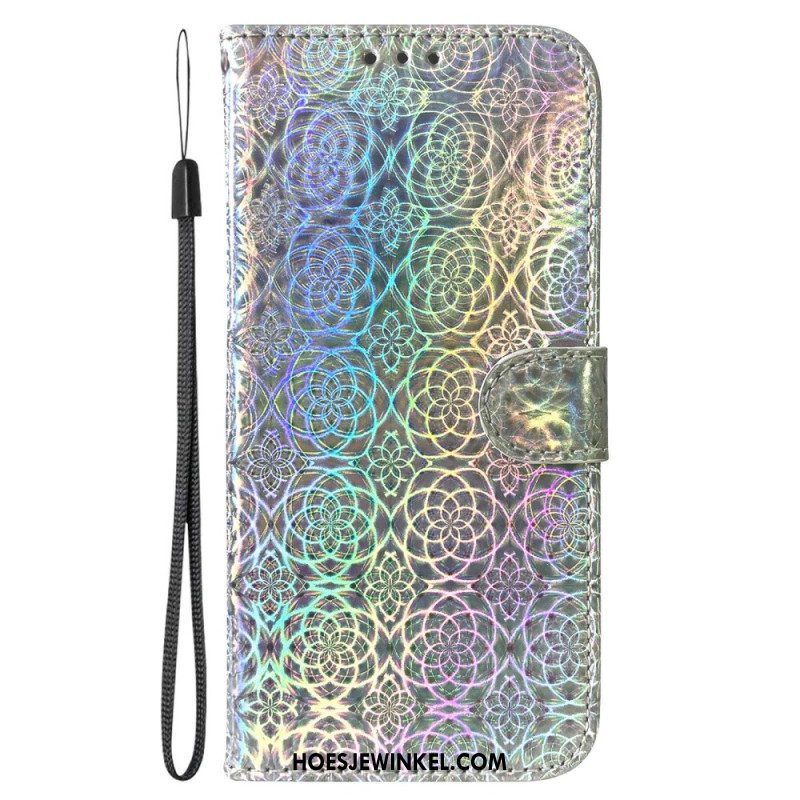 Leren Hoesje Xiaomi Redmi Note 14 4g Discostijl Bescherming Hoesje