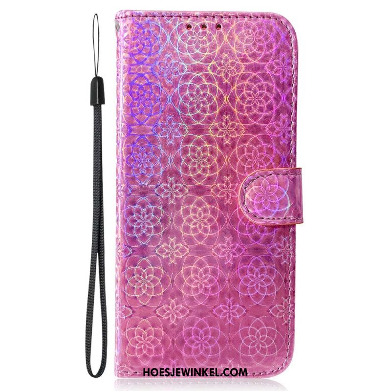 Leren Hoesje Xiaomi Redmi Note 14 4g Discostijl Bescherming Hoesje