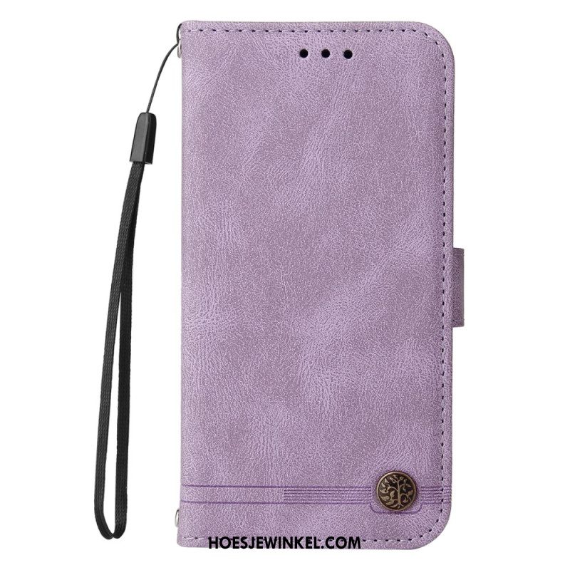 Leren Hoesje Xiaomi Redmi Note 14 4g Retro-effect