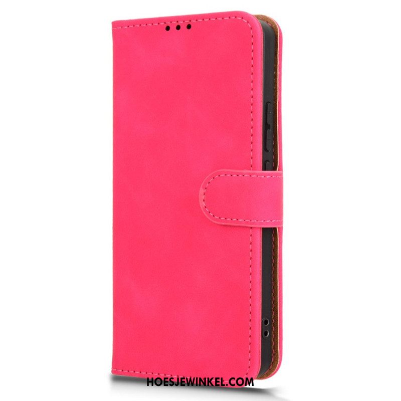 Leren Hoesje Xiaomi Redmi Note 14 4g Suède-stijl