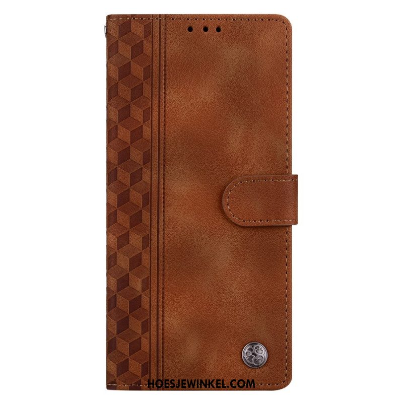 Leren Hoesje Xiaomi Redmi Note 14 5g Frieze En Klinknagels