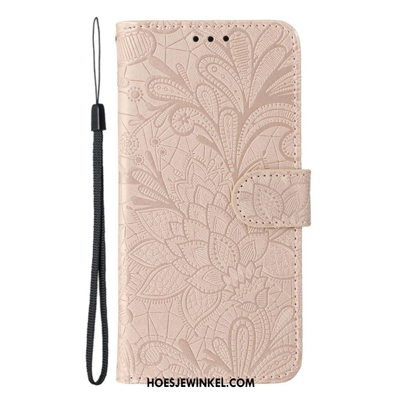 Leren Hoesje Xiaomi Redmi Note 14 5g Kanten Mandala Bescherming Hoesje