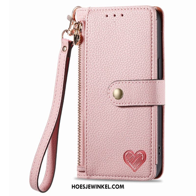 Leren Hoesje Xiaomi Redmi Note 14 5g Rfid-portemonnee Met Rfid-ritsvak