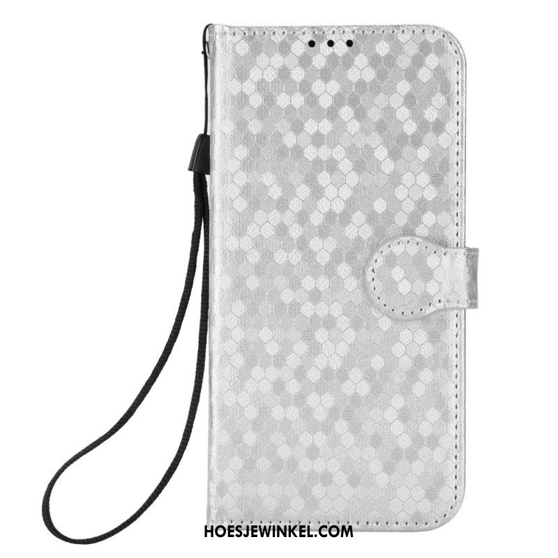 Leren Hoesje Xiaomi Redmi Note 14 Pro 4g Glanzende Gewichten