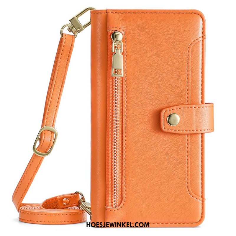 Leren Hoesje Xiaomi Redmi Note 14 Pro 4g Schouder- En Crossbodyportemonnee