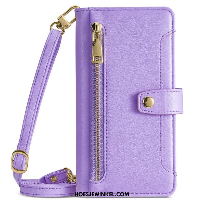 Leren Hoesje Xiaomi Redmi Note 14 Pro 4g Schouder- En Crossbodyportemonnee