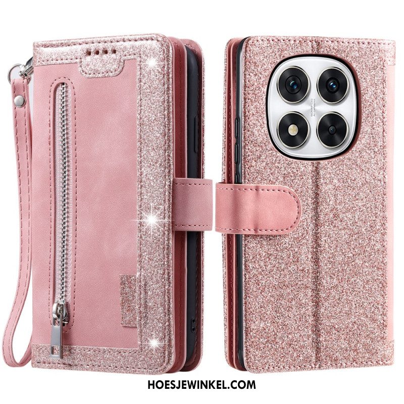 Leren Hoesje Xiaomi Redmi Note 14 Pro 5g Kaarthouder Bescherming Hoesje