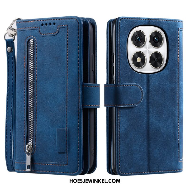 Leren Hoesje Xiaomi Redmi Note 14 Pro 5g Kaarthouder Bescherming Hoesje