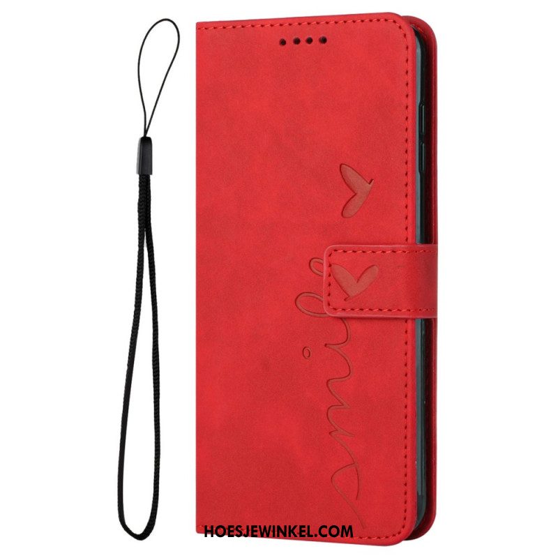 Leren Hoesje Xiaomi Redmi Note 14 Pro 5g Smile Bescherming Hoesje