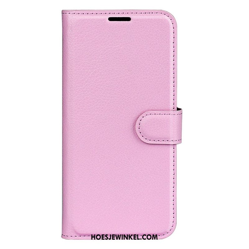 Leren Hoesje Xiaomi Redmi Note 14 Pro Plus 5g Klassiek Lychee Kunstleer