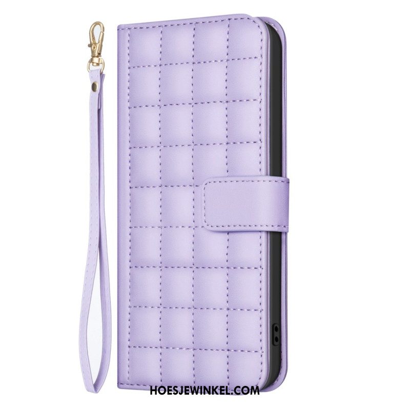 Leren Hoesje Xiaomi Redmi Note 14 Pro Plus 5g Premium Gewatteerde Band Bescherming Hoesje